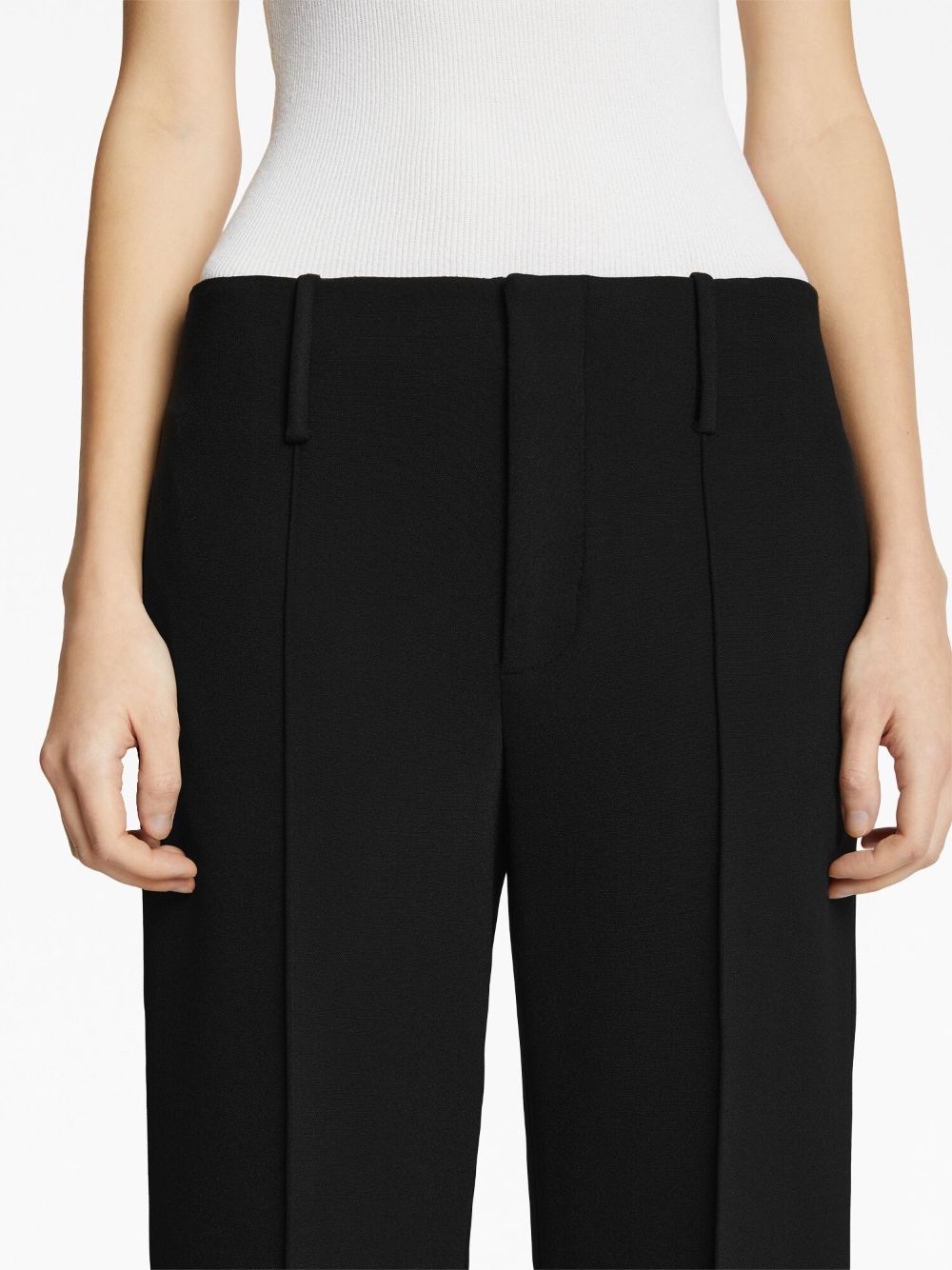 Proenza Schouler mid-rise crepe cropped trousers Women