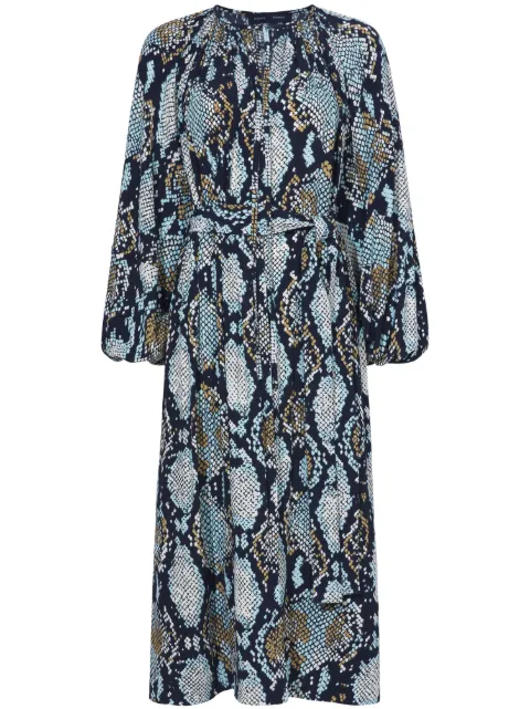Proenza Schouler snake-print crepe de chine shirtdress