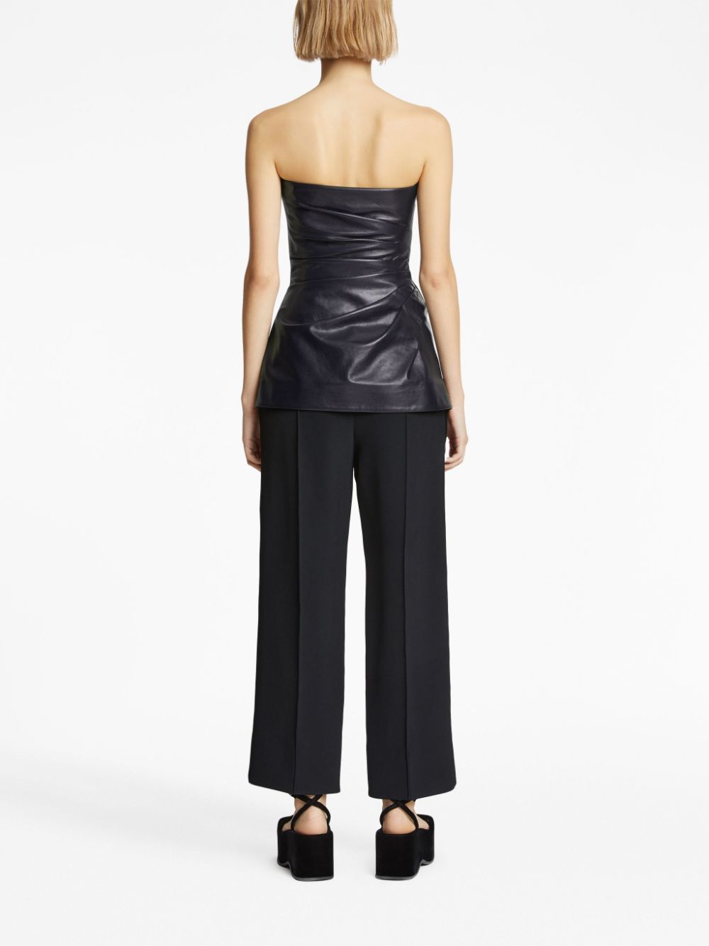 Proenza Schouler leather strapless top Women