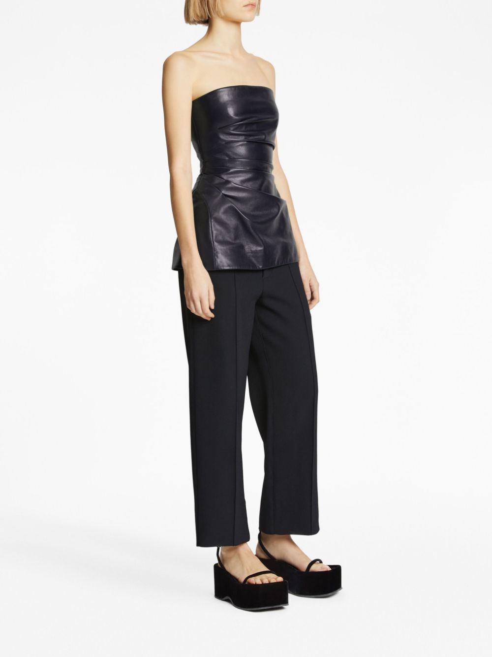 Proenza Schouler leather strapless top Women