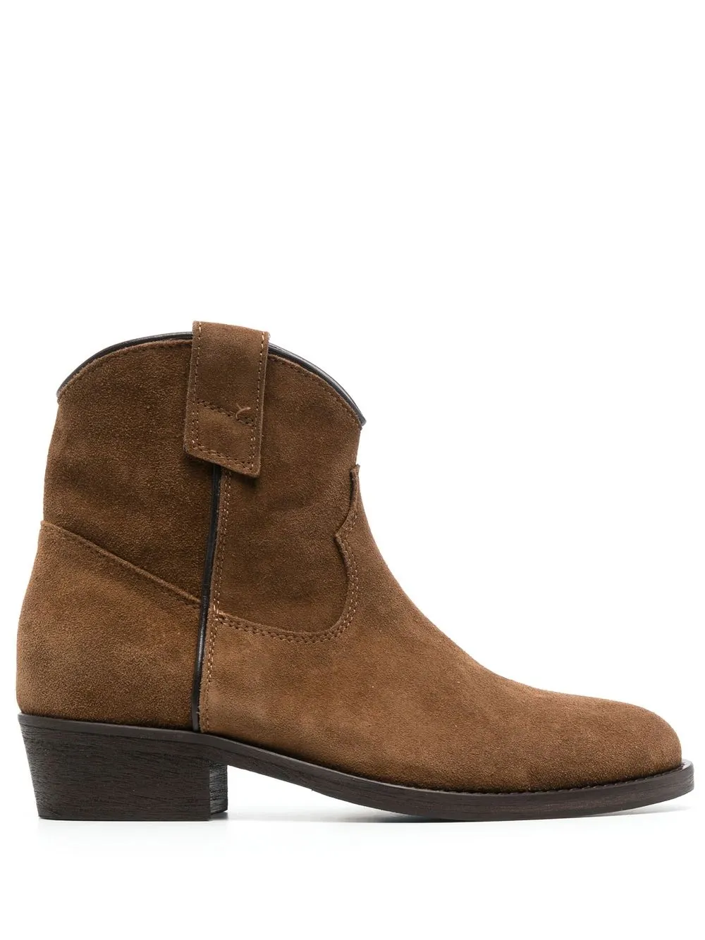 

Via Roma 15 suede western-style boots - Brown