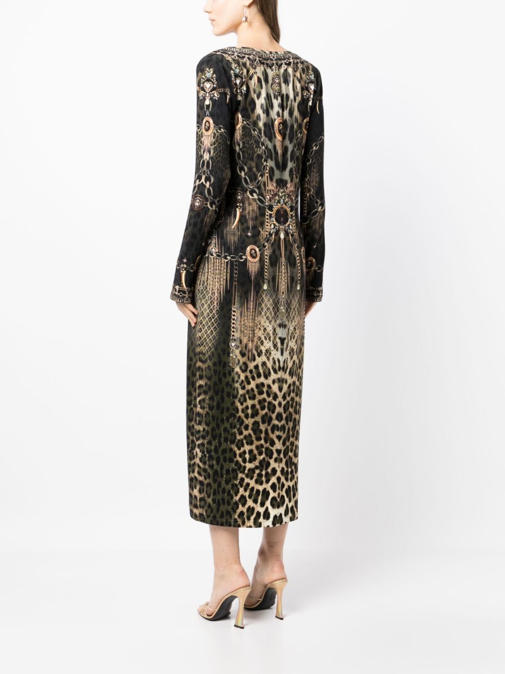 Camilla leopard-print Midi Dress - Farfetch