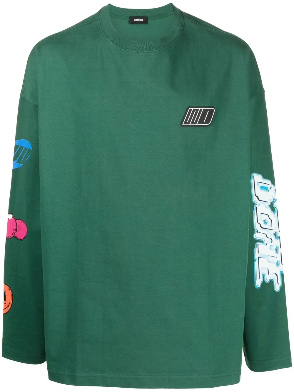 

We11done chest logo-patch detail T-shirt - Green