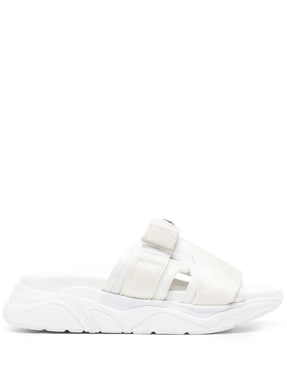 

MSGM sandalias con logo estampado - Blanco