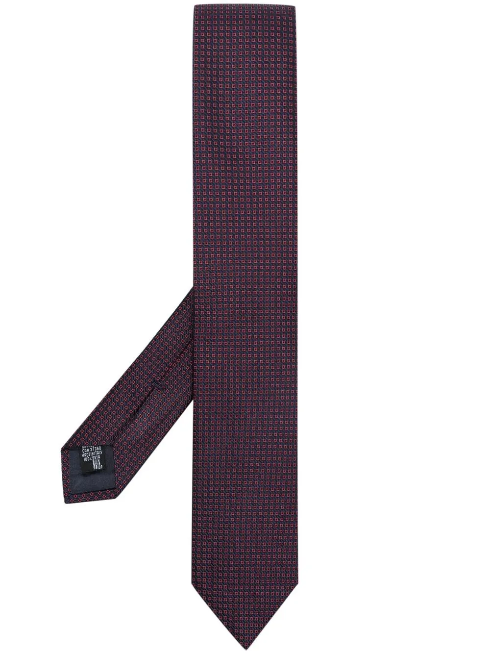 

Giorgio Armani patterned-jacquard silk tie - Blue