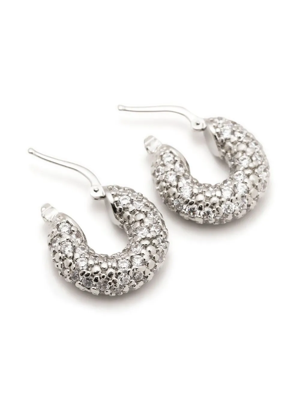 ピアス JIL SANDER  Crystal-embellished hoop earrings Jil Sander - Crystal-embellished hoop earrings Jil Sander