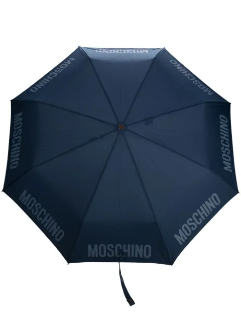 Moschino paraguas con logo estampado
