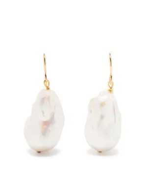 White hot sale drop earrings