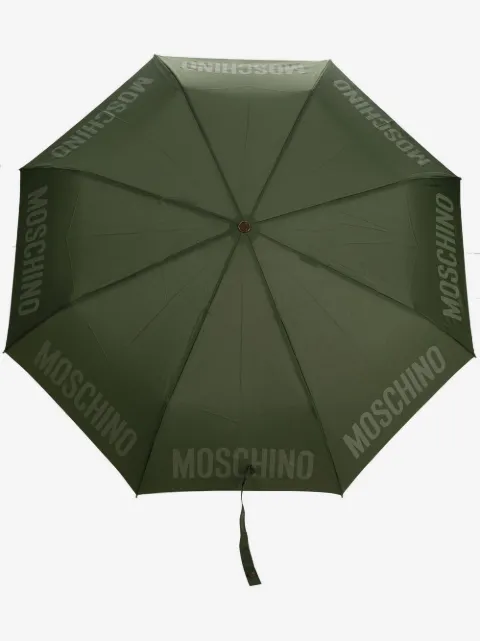Moschino logo-print compact umbrella
