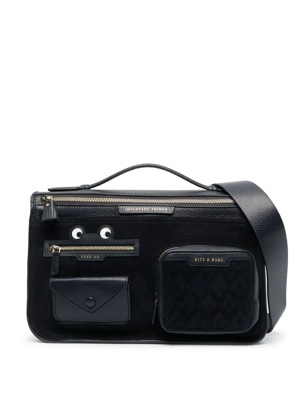 

Anya Hindmarch multi-pocket crossbody bag - Blue