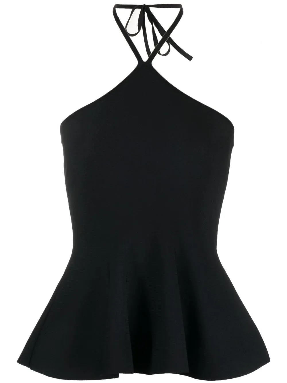 Shop Stella Mccartney Halterneck Sleeveless Top In 黑色