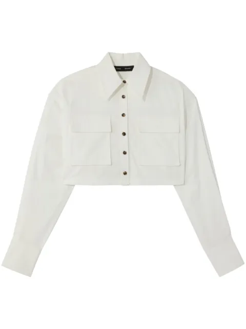 Proenza Schouler poplin cropped shirt