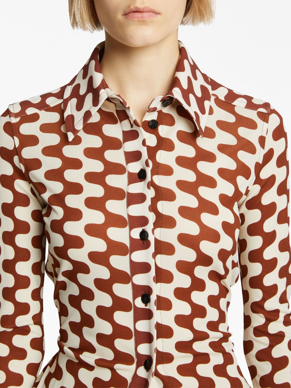 Proenza Schouler geometric-print long-sleeve shirt Women