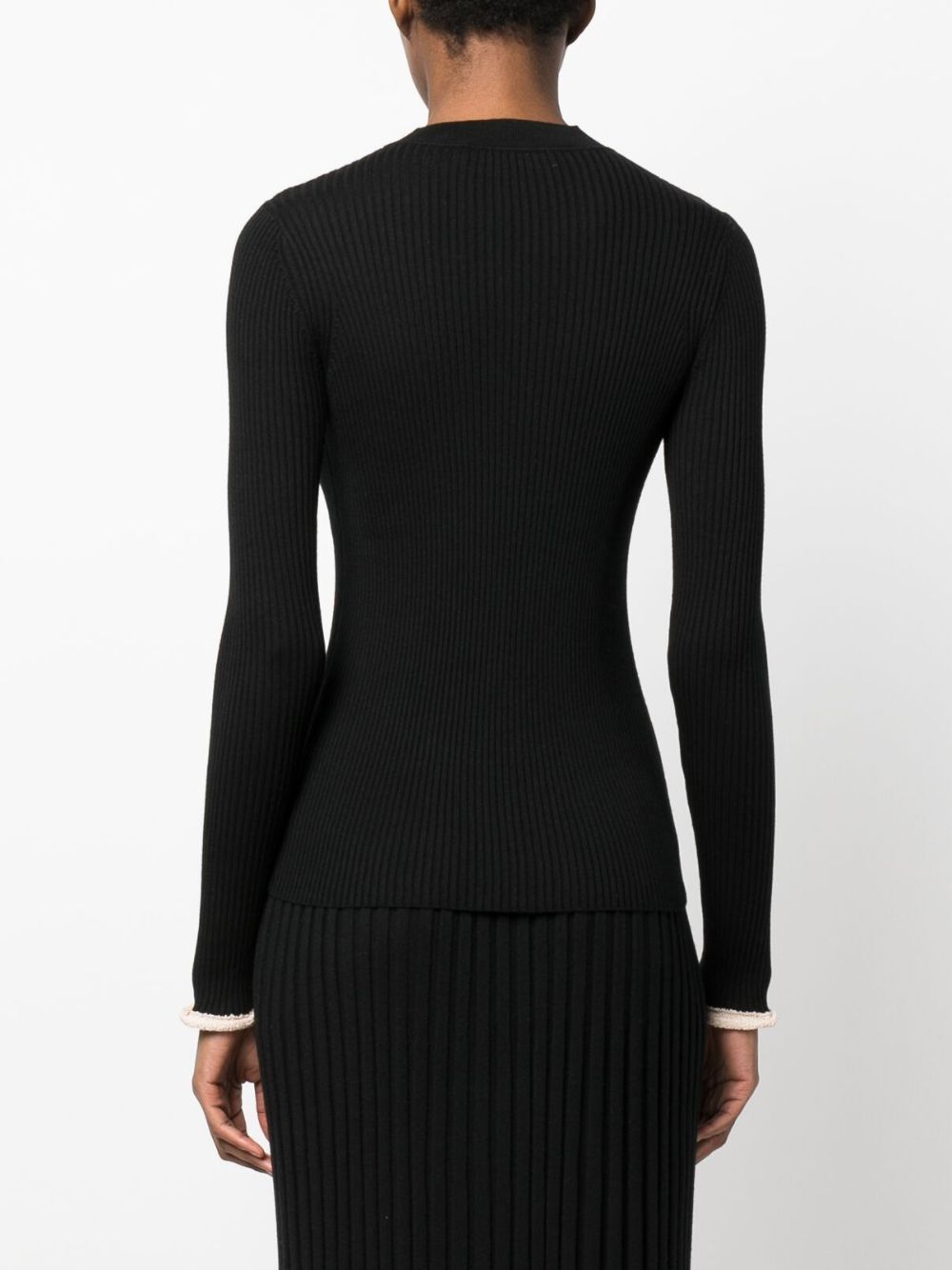 Proenza Schouler Silk Cashmere Long Sleeve Top Women