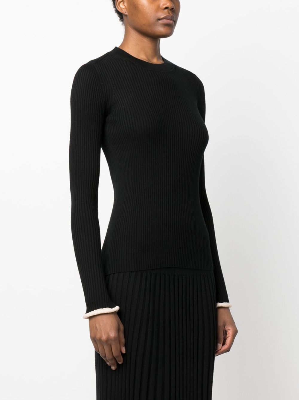 Proenza Schouler Silk Cashmere Long Sleeve Top Women