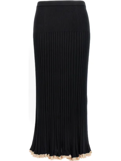 Proenza Schouler falda midi tejida de canalé