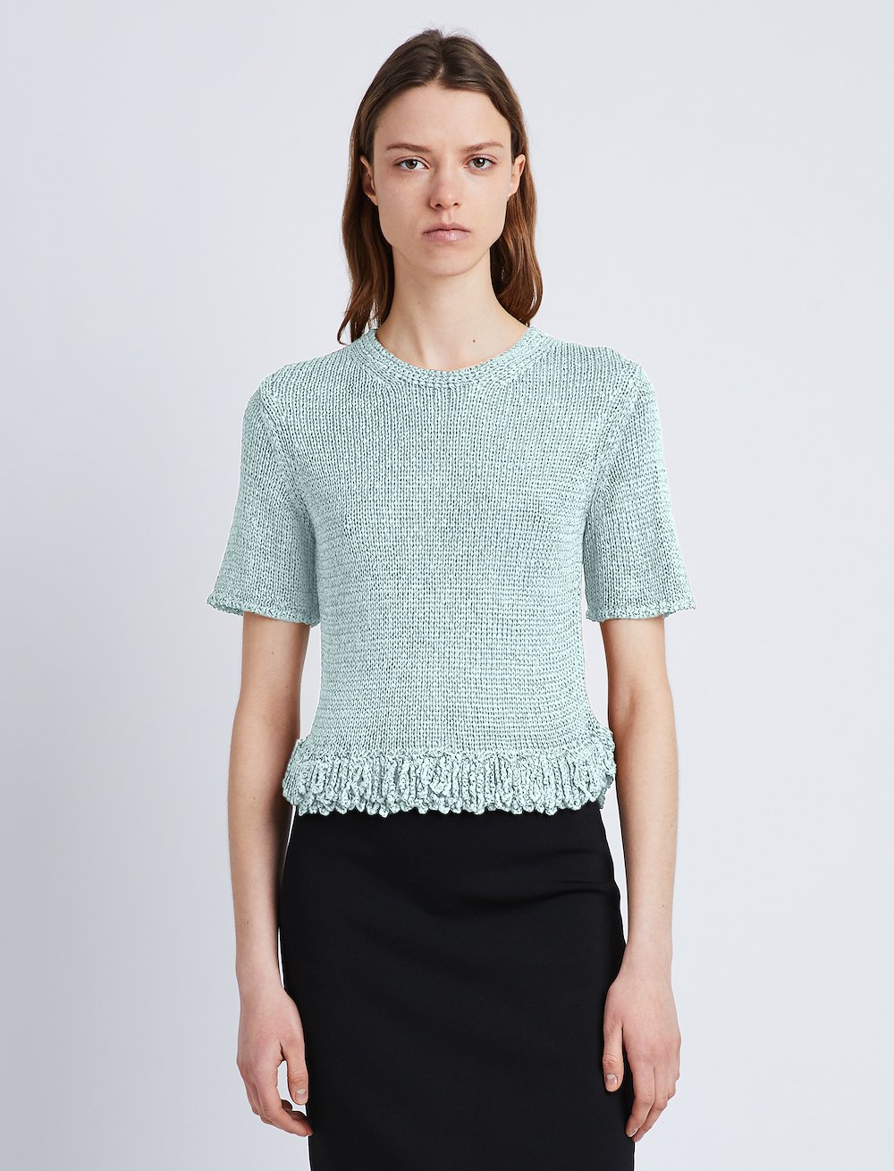 Ribbon Crochet Fringe Top