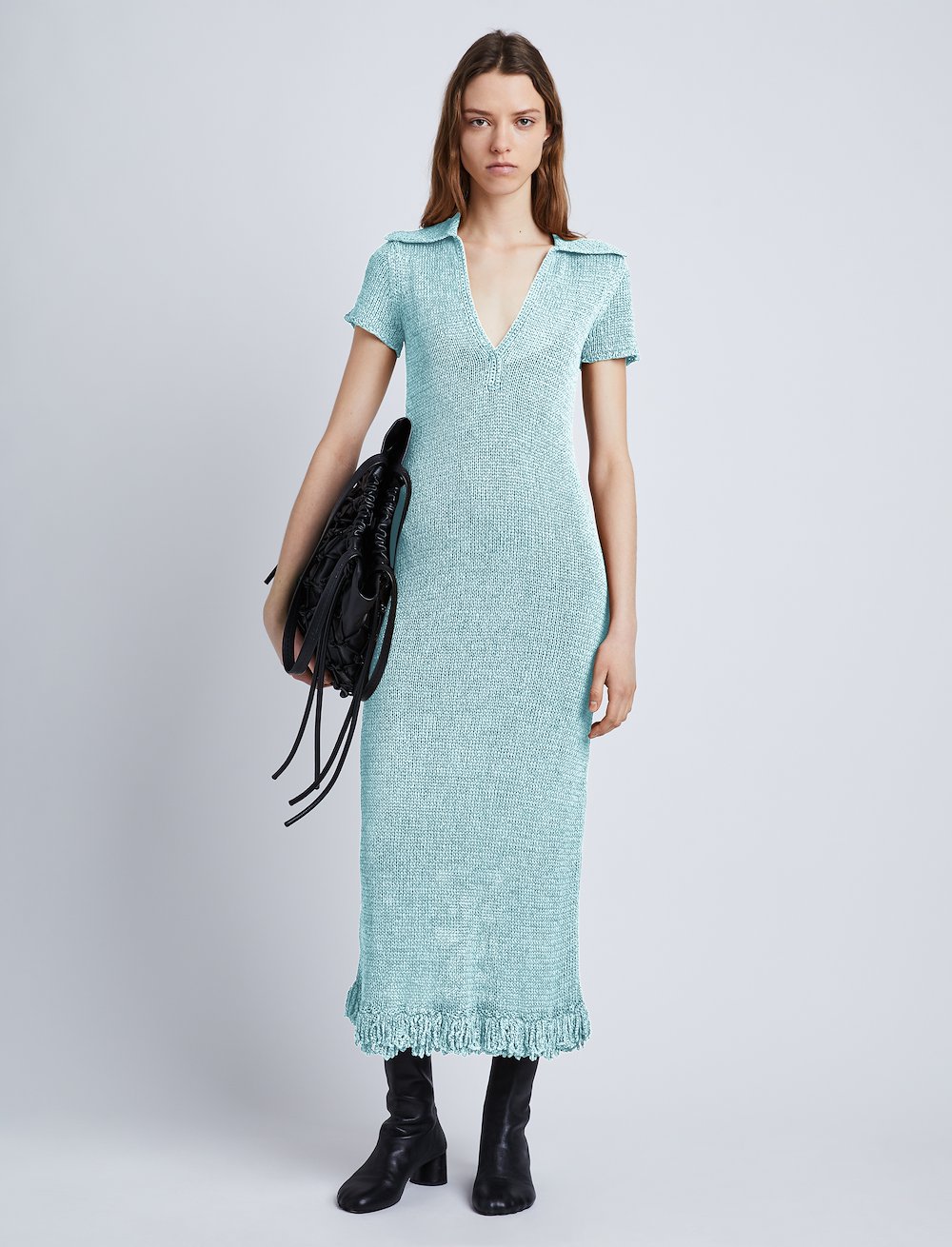Ribbon Crochet Fringe Dress