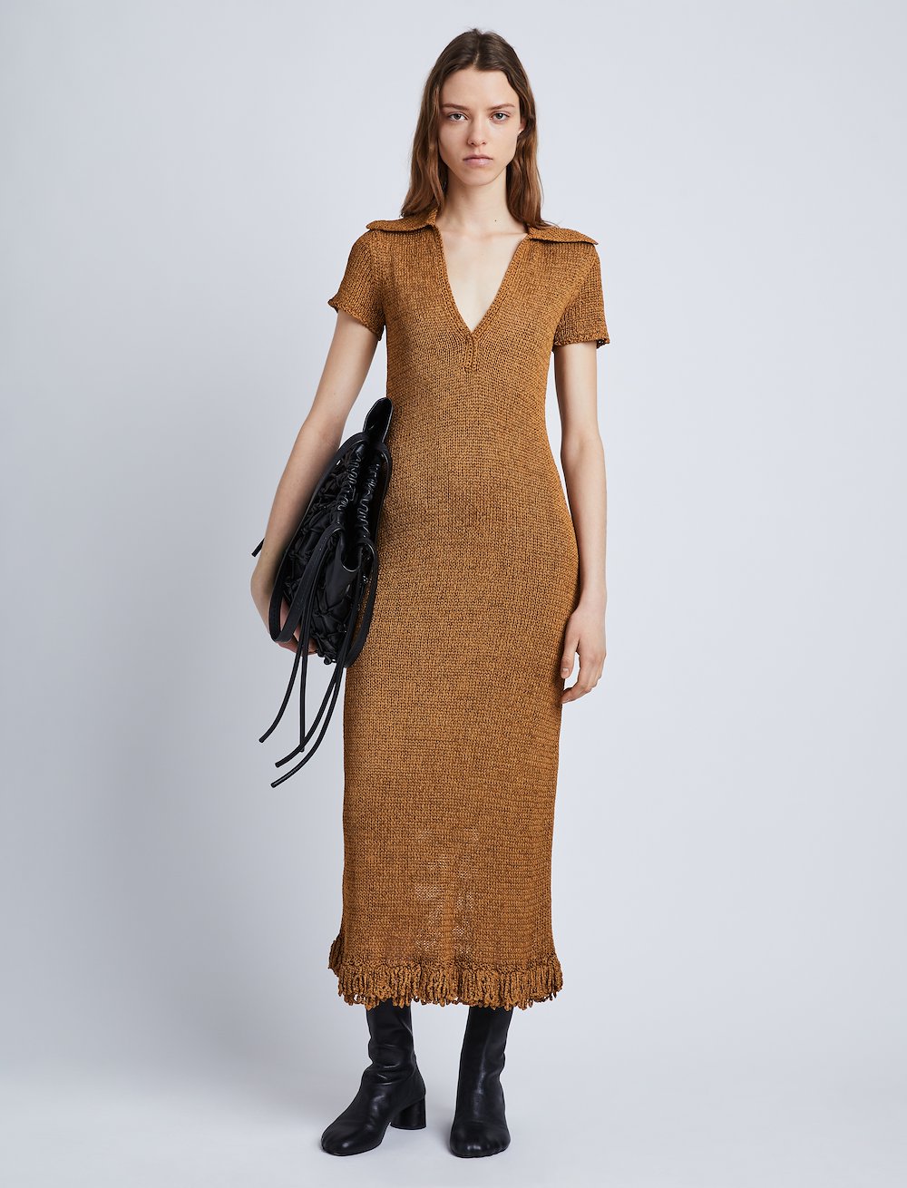 Ribbon Crochet Fringe Dress