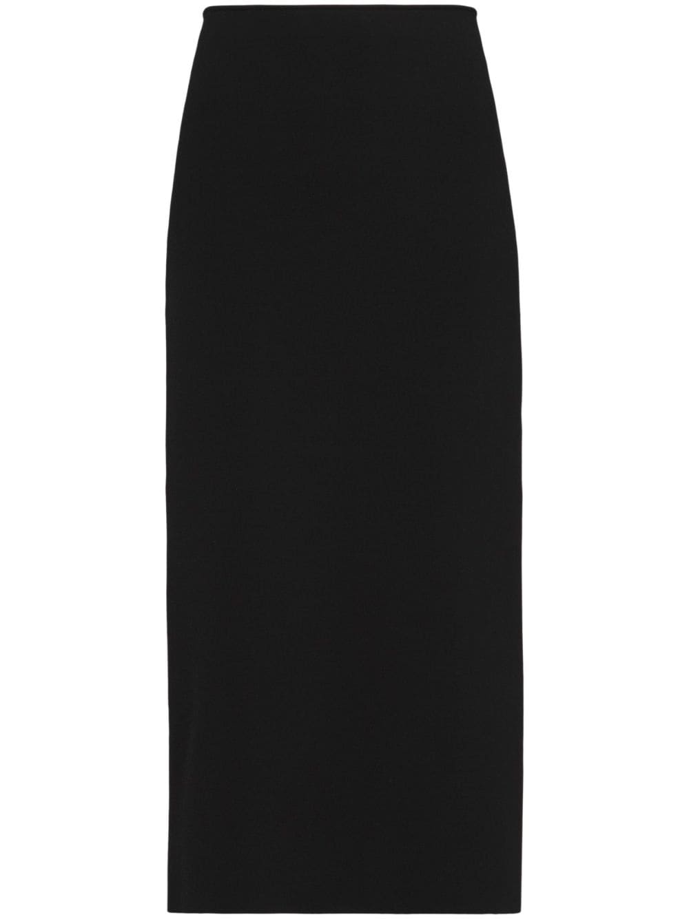 low-rise fine-knit skirt