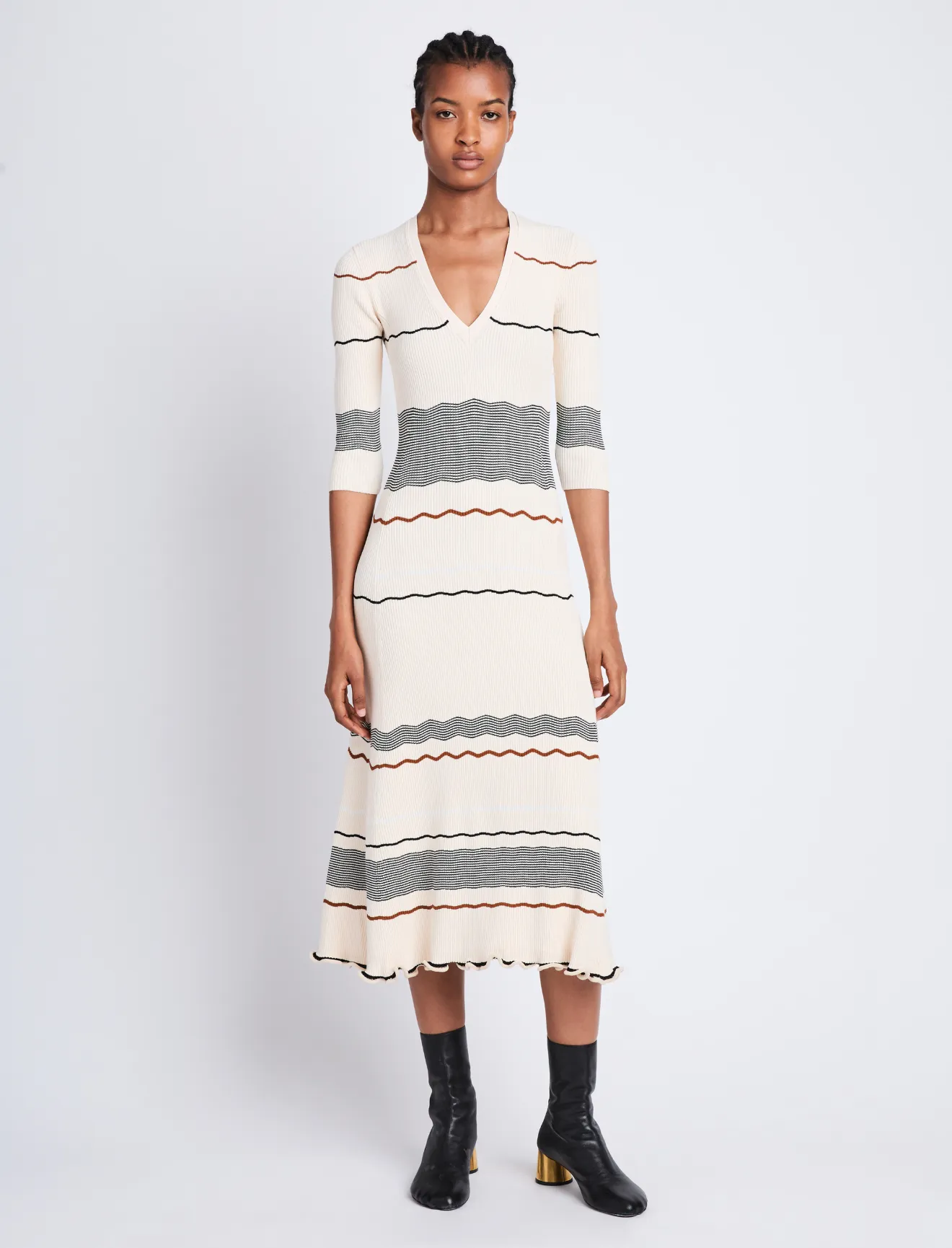 今年も話題の ＜FETICO＞ fetico - STRIPE KNIT Knit Dress DRESS