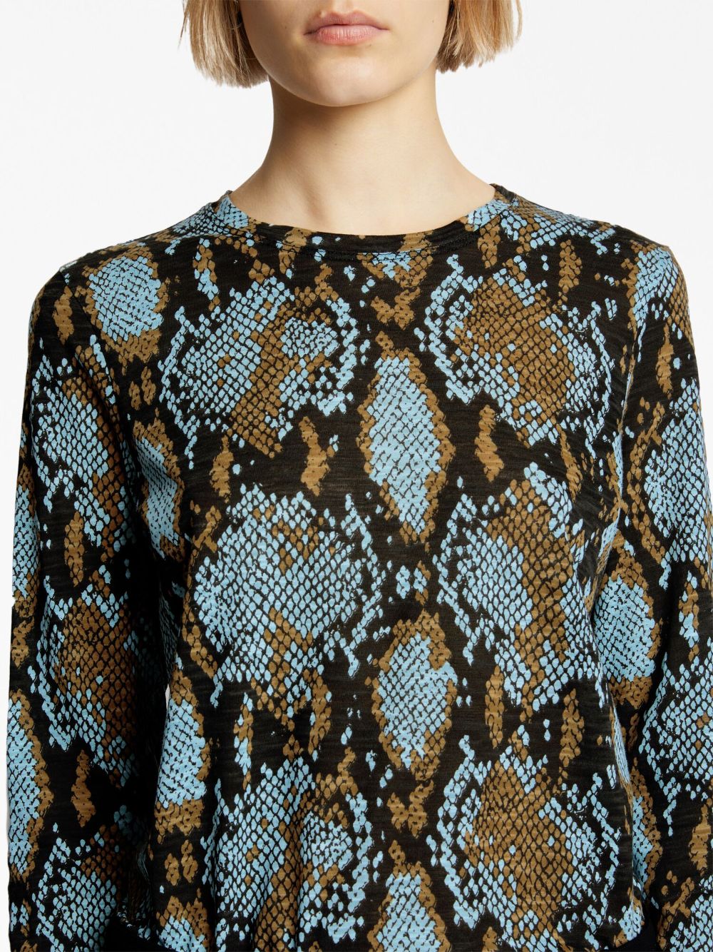 Proenza Schouler snakeskin-print long-sleeve T-shirt Women