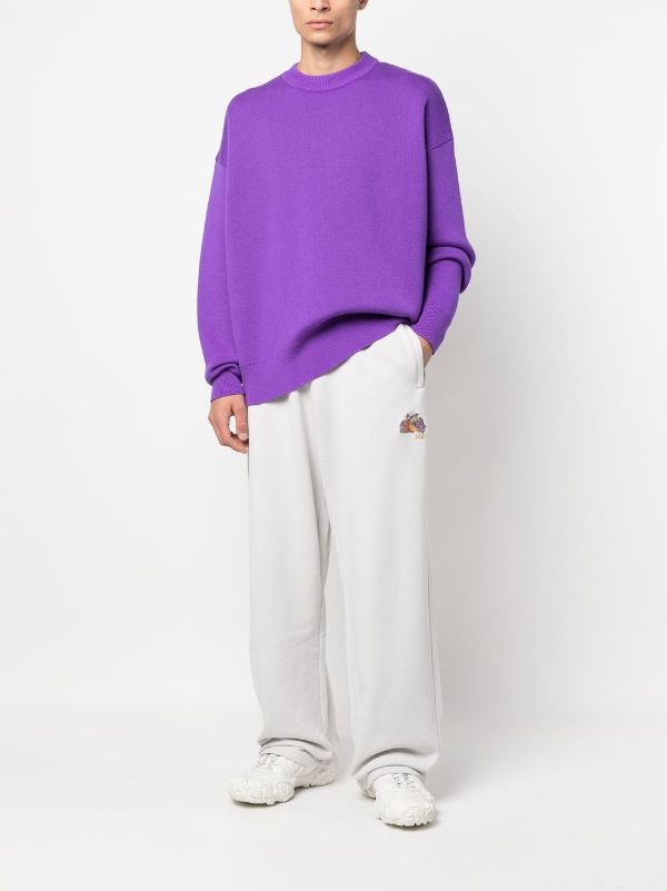 Martine Rose logo-embroidered wide-leg Track Pants - Farfetch