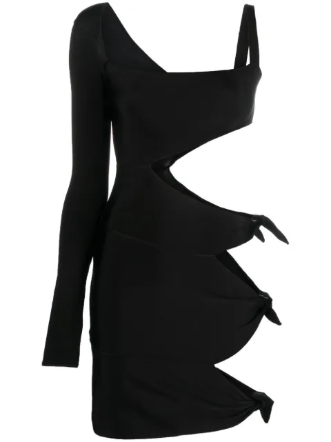Roberto Cavalli vestido corto con detalle de aberturas