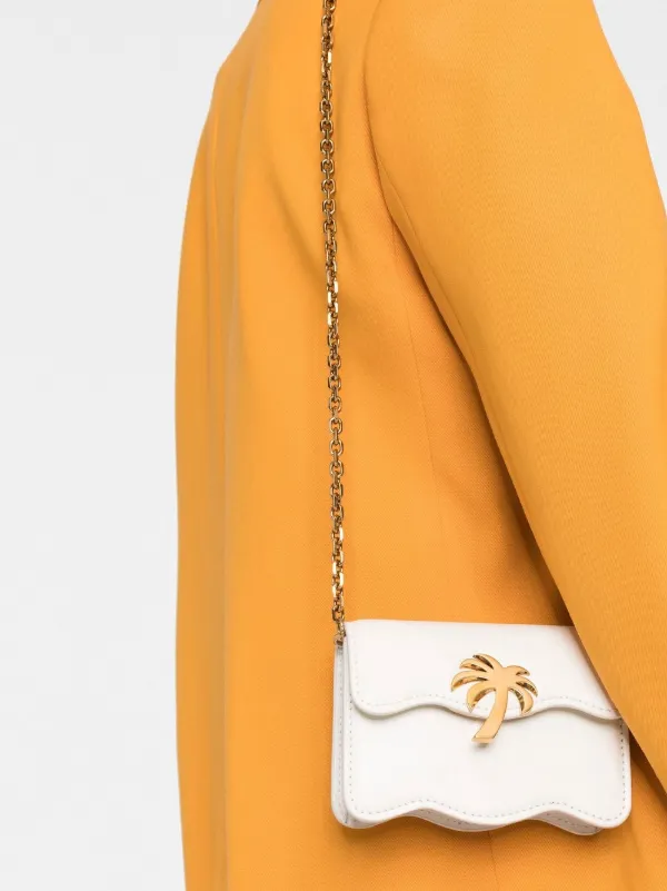 ショルダーバッグ・ポシェット PALM ANGELS PALM BEACH LEATHER BAG Palm Angels Palm Beach Mini Bag | Black | FARFETCH JO