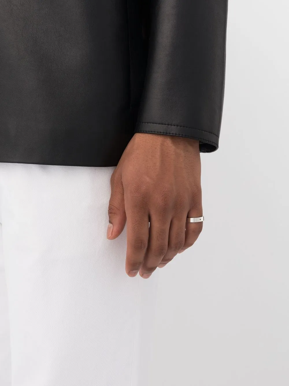Le Gramme Ring met diamant - Zilver