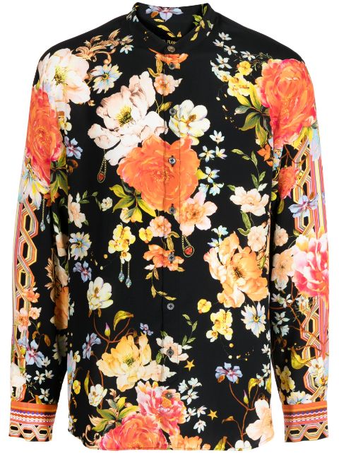 Camilla floral-print silk shirt 
