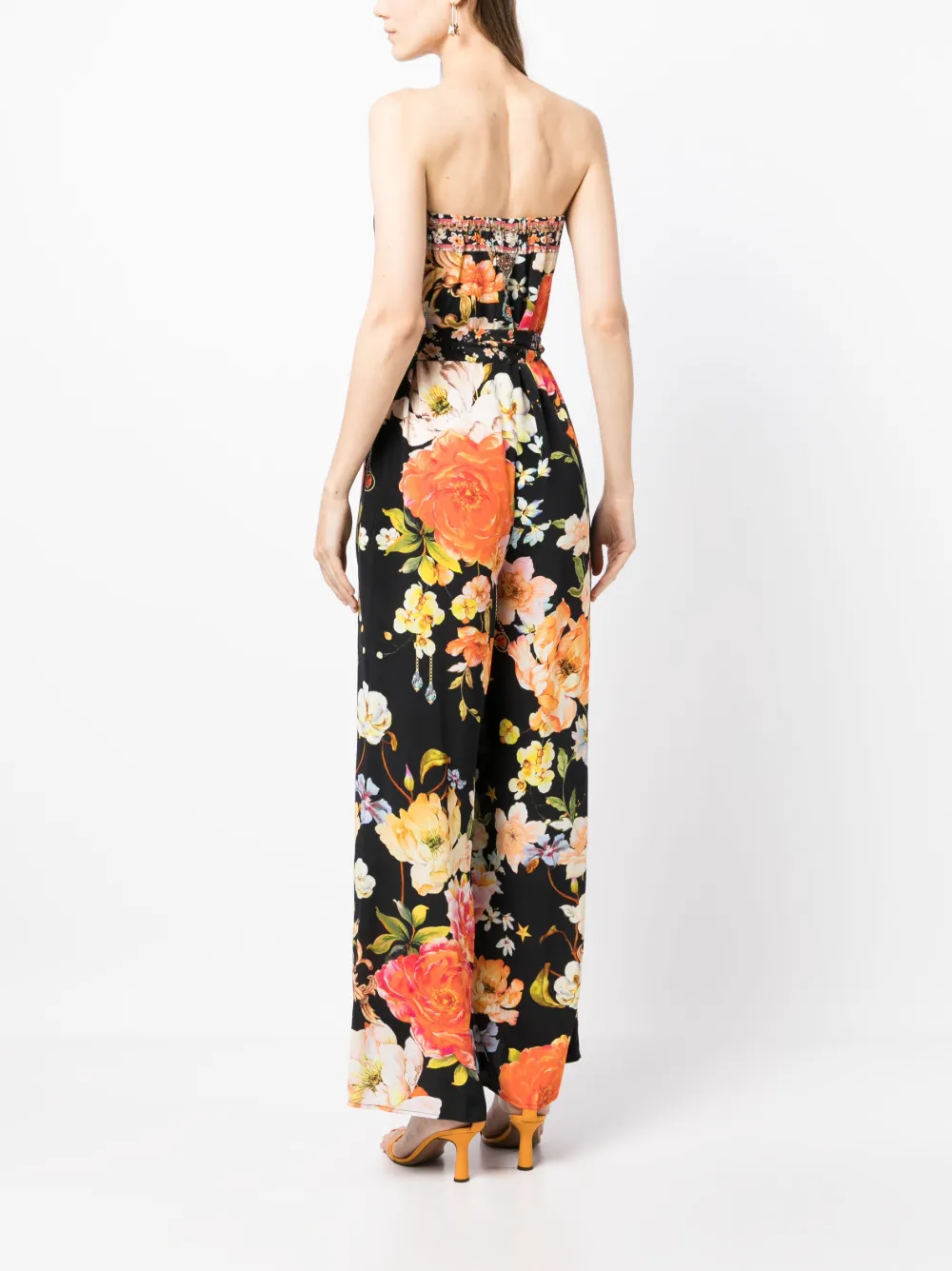 Silk Marbling Jumpsuit main image 1