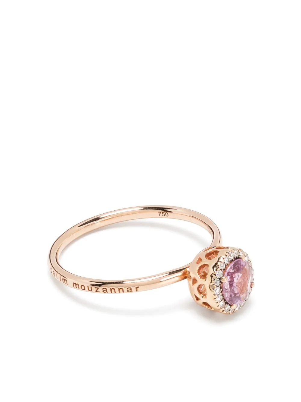 

Selim Mouzannar 18kt rose gold sapphire and diamond ring