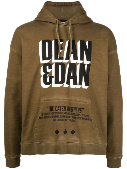 DSQUARED2 graphic-print hoodie Men