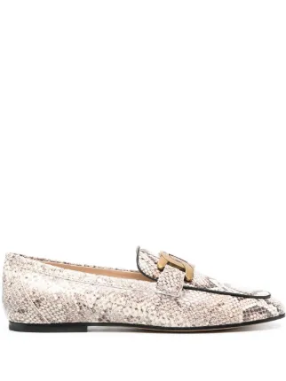 Ladies on sale snakeskin loafers