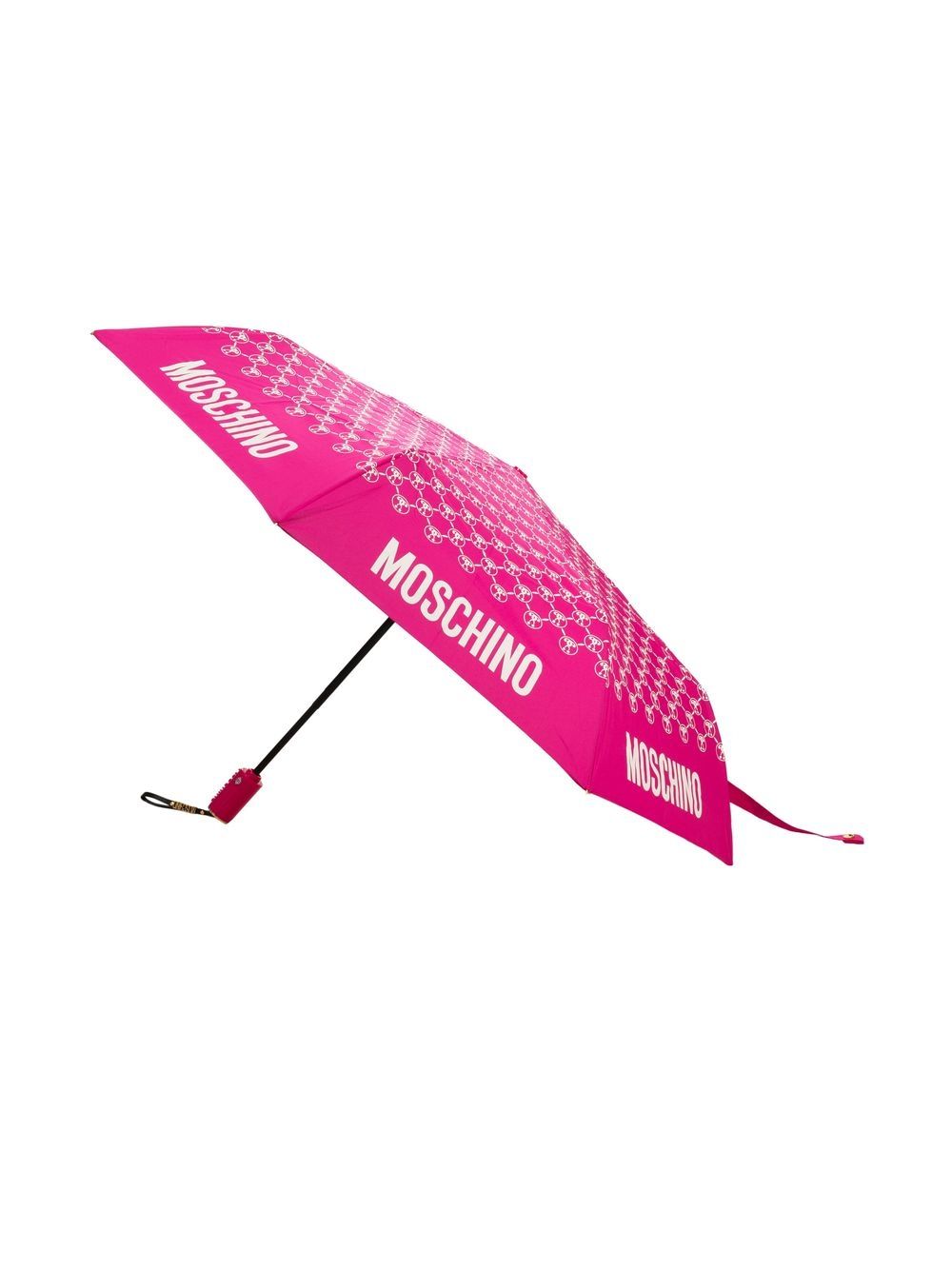 Shop Moschino Monogram-print Umbrella In Pink