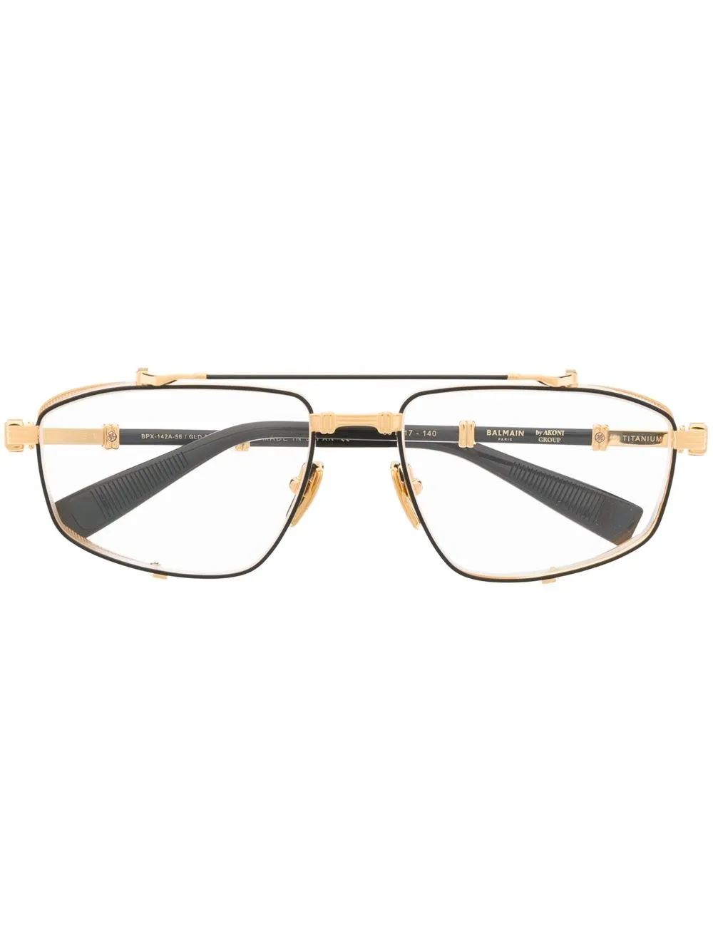 

Balmain Eyewear square-frame tinted sunglasses - Gold