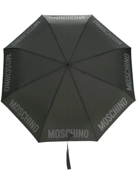 Moschino paraguas con logo estampado