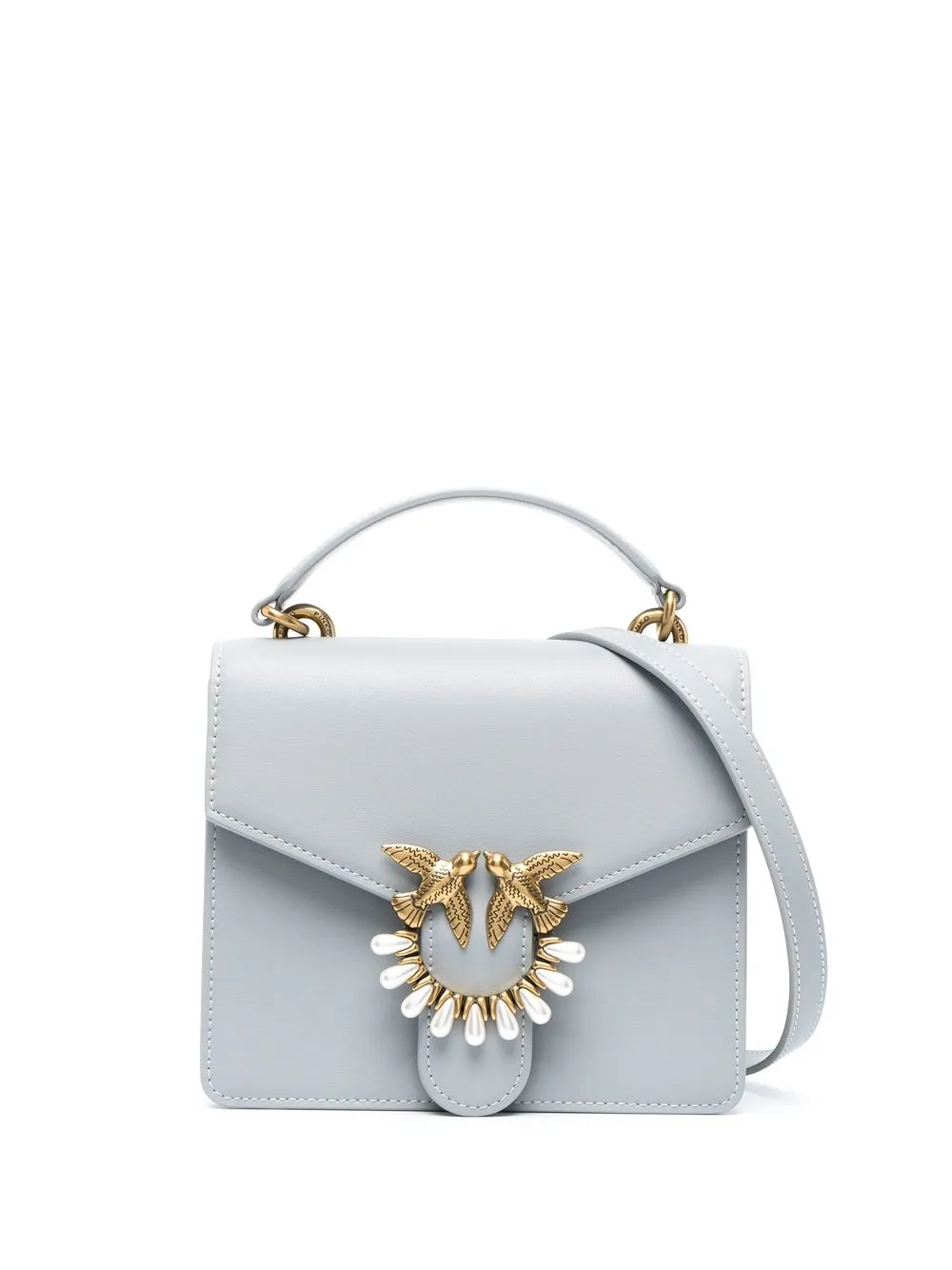

PINKO mini Love tote bag - Grey