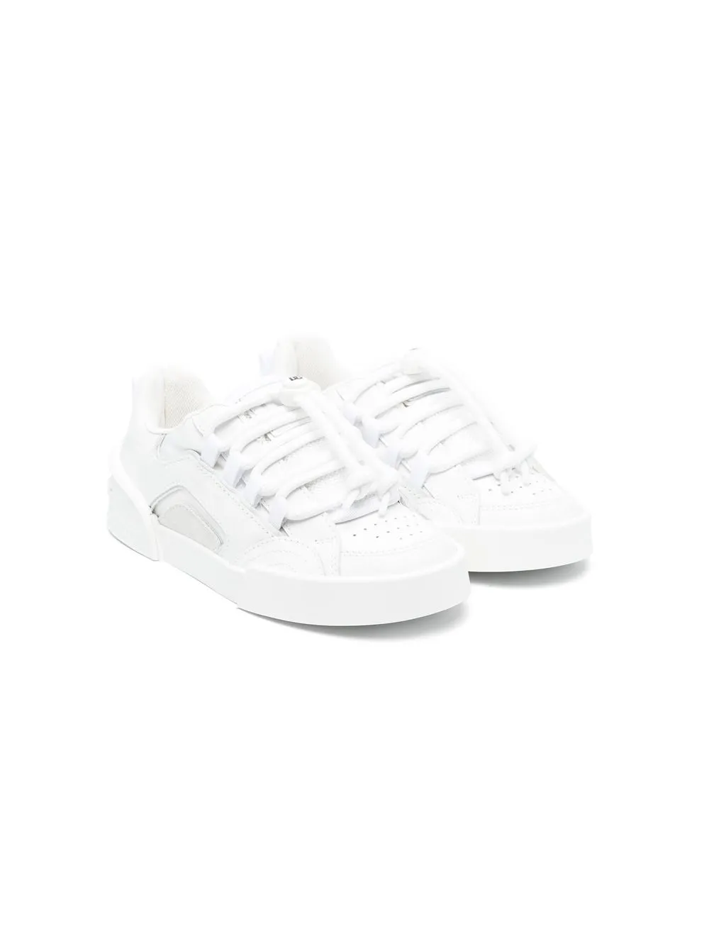 

Dolce & Gabbana Kids tenis bajos con paneles - Blanco