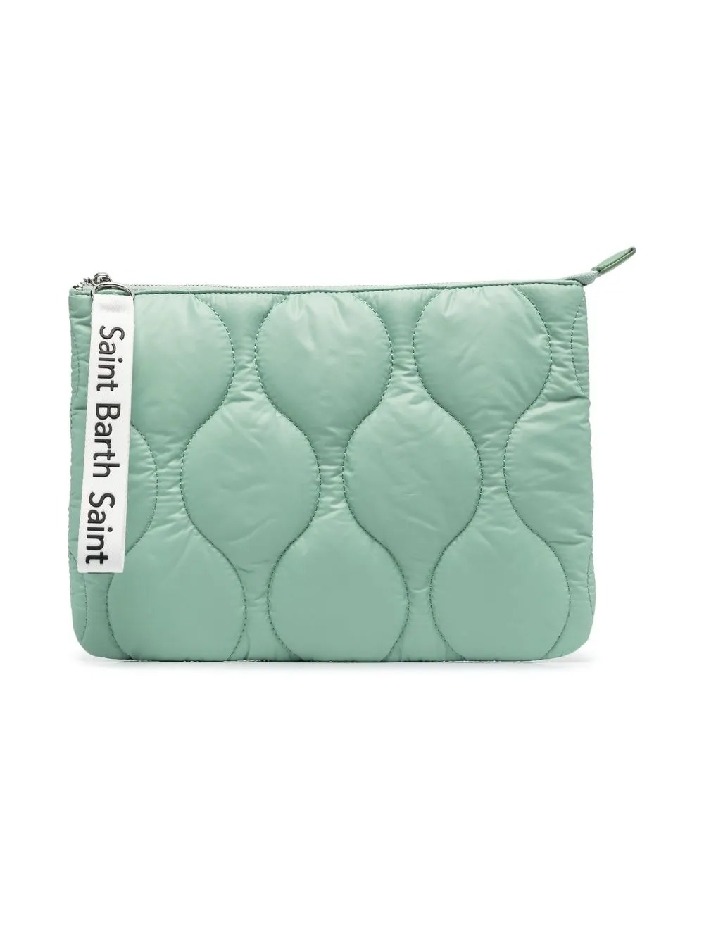 

MC2 Saint Barth quilted zip-up clutch bag - Green