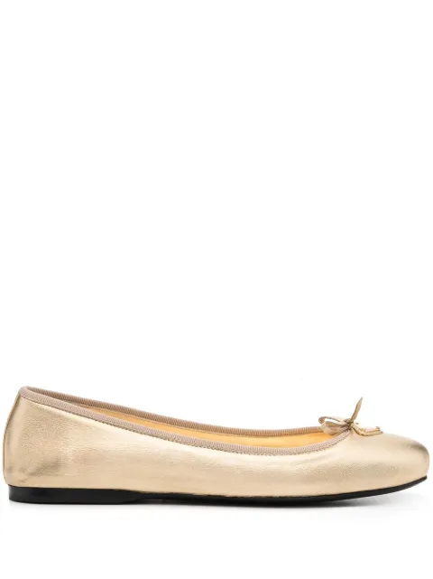 metallic ballet pumps