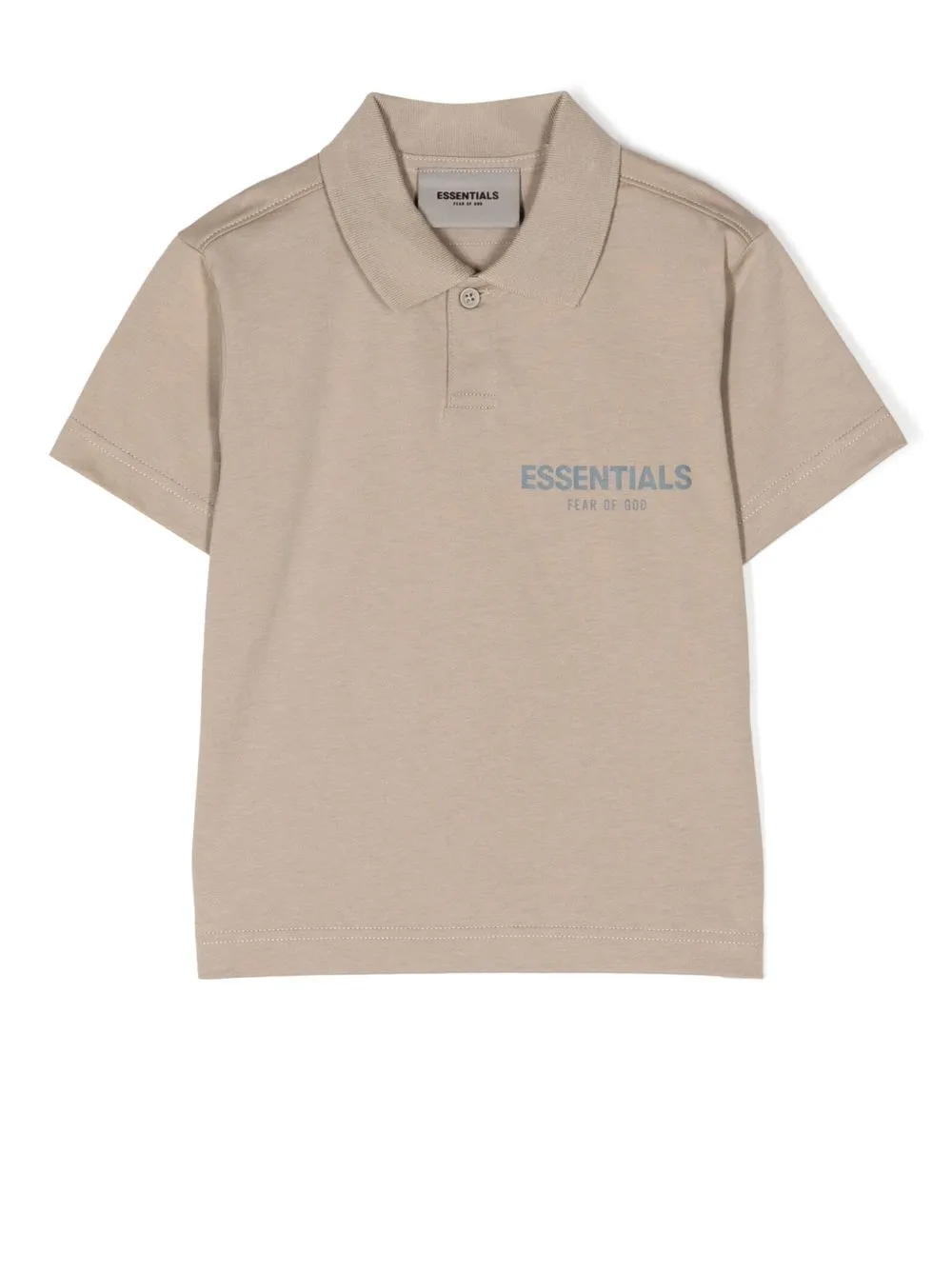 

FEAR OF GOD ESSENTIALS logo-print polo shirt - Brown