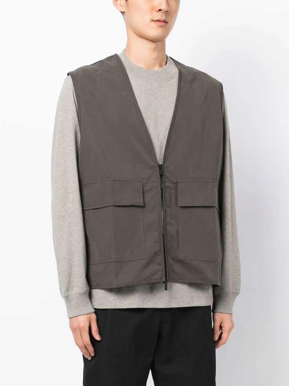 FEAR OF GOD ESSENTIALS Gilet met opgestikte zak Groen
