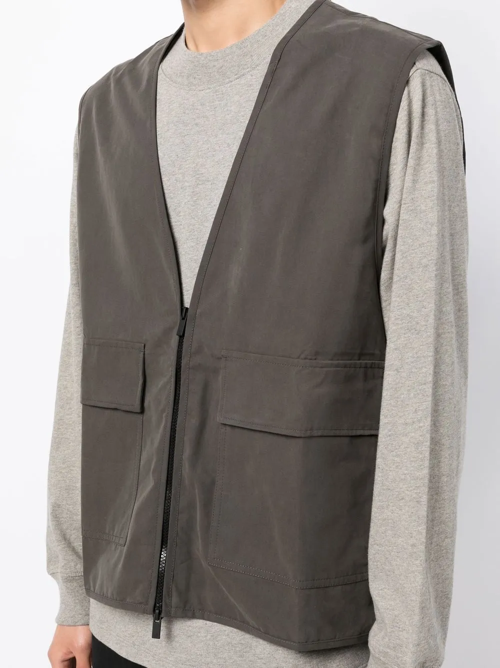 FEAR OF GOD ESSENTIALS Gilet met opgestikte zak Groen