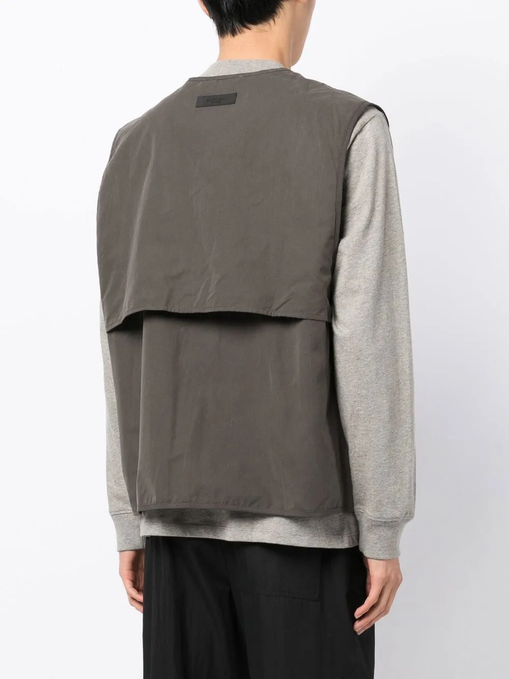 FEAR OF GOD ESSENTIALS Gilet met opgestikte zak Groen