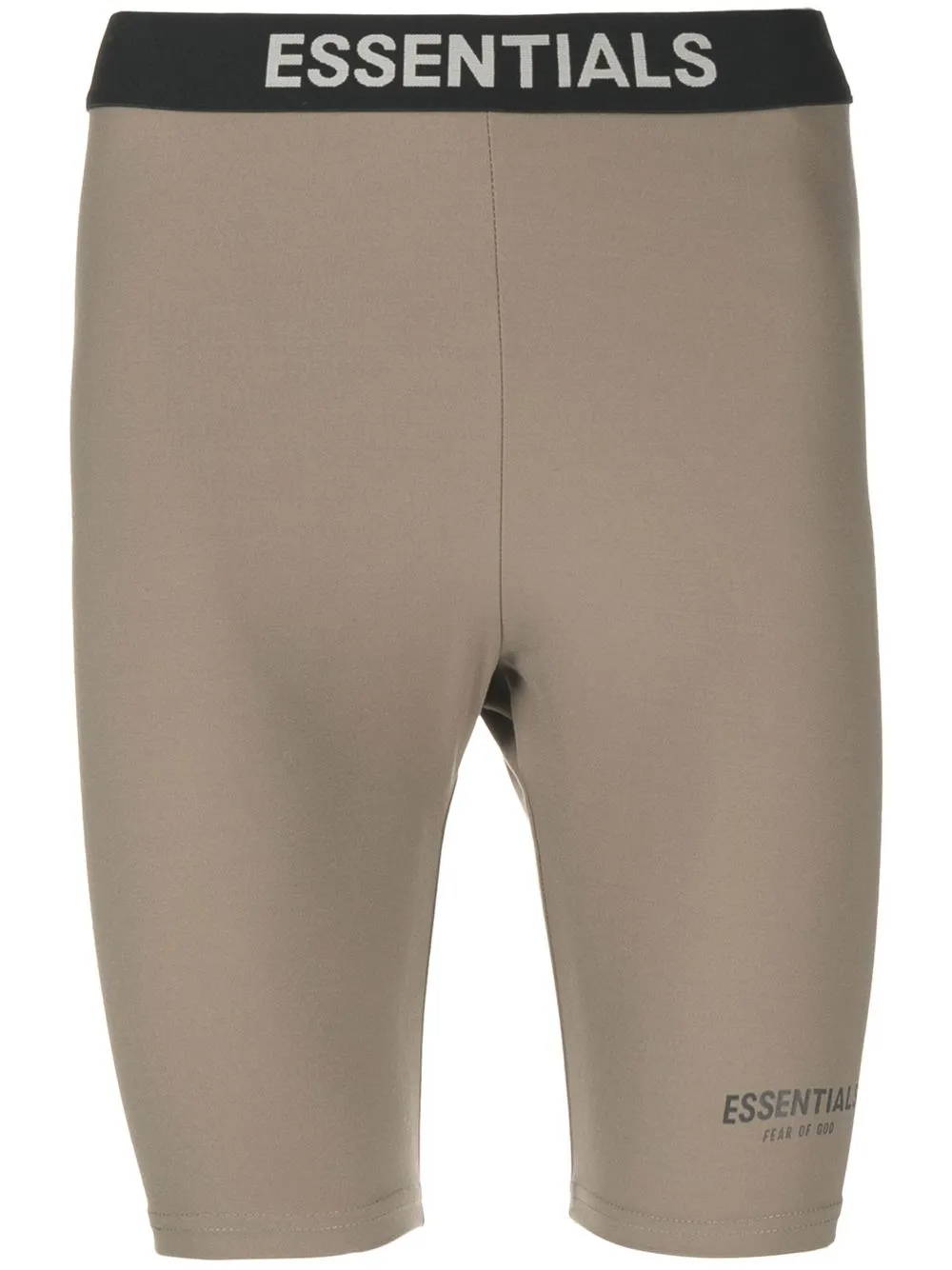 

FEAR OF GOD ESSENTIALS logo-waistband detail shorts - Brown