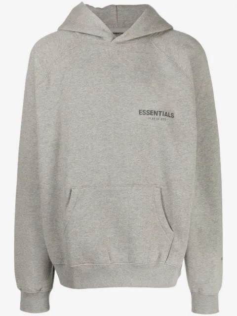 FEAR OF GOD ESSENTIALS chest logo-print detail hoodie