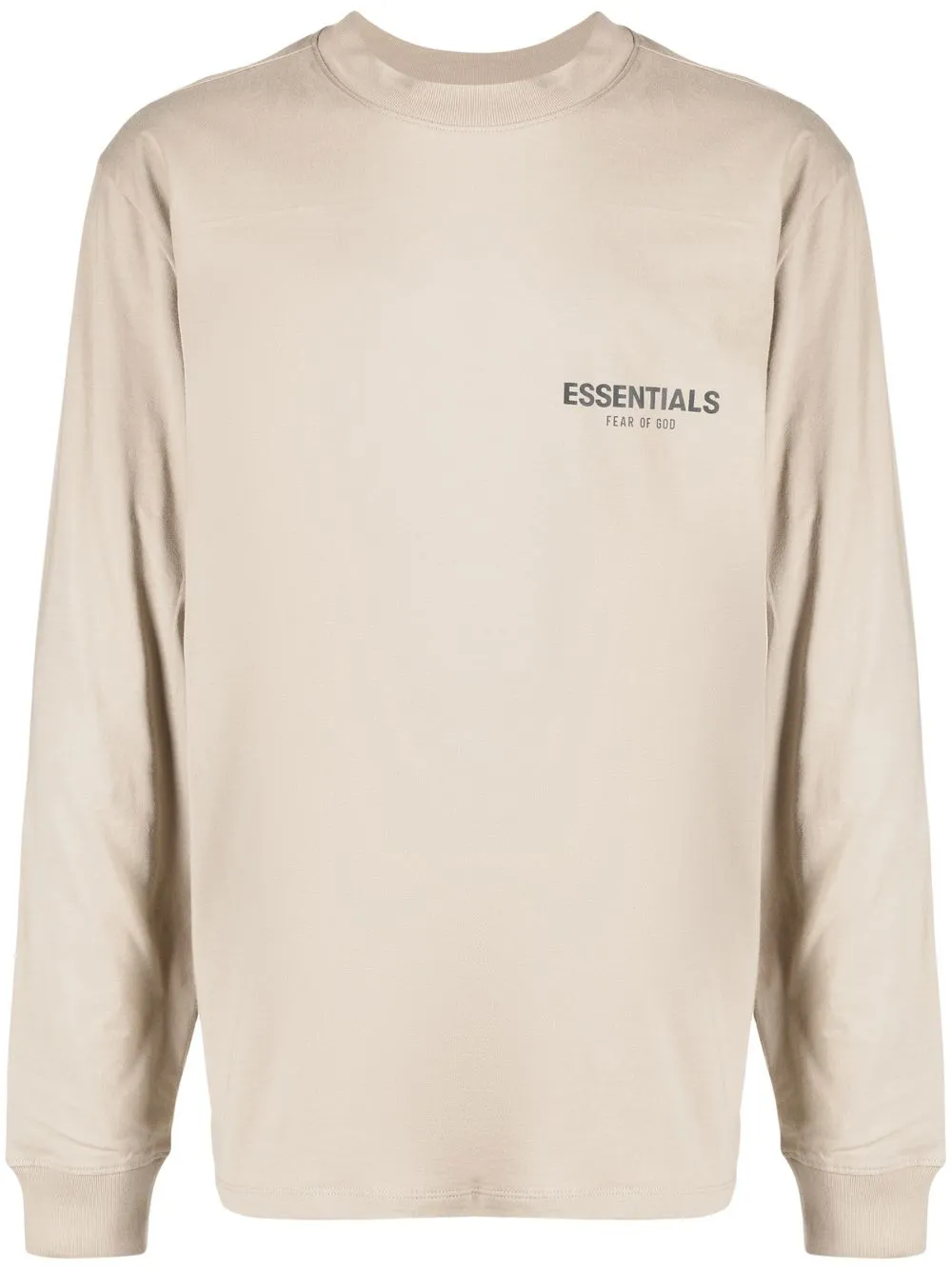 

FEAR OF GOD ESSENTIALS logo-print long-sleeve T-shirt - Brown