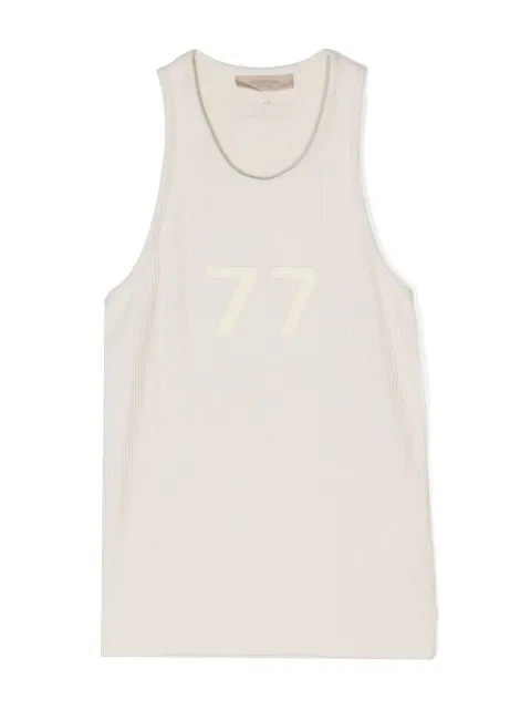 FEAR OF GOD ESSENTIALS number-print tank top 